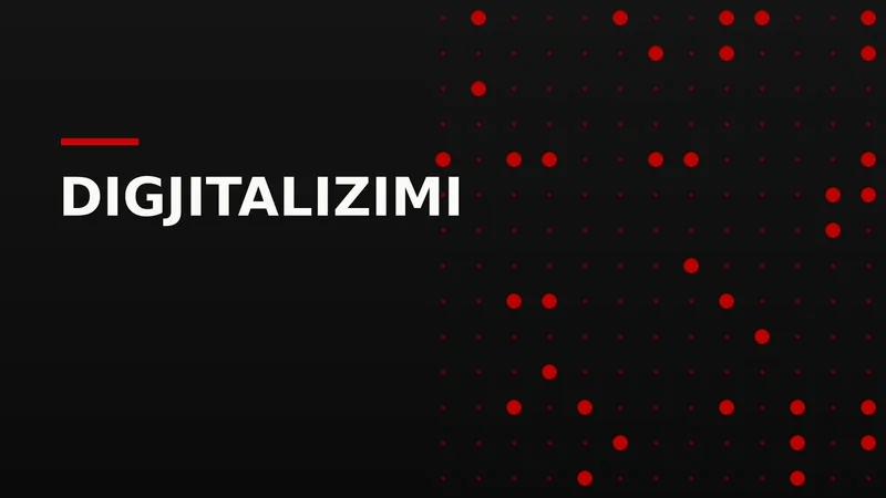 Ilustrim grafik me një vitrinë dyqani që shndërrohet në ekran telefoni me ikona rezervimi dhe pagese
