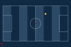 Ilustrim abstrakt i një fushe sportive parë nga lart